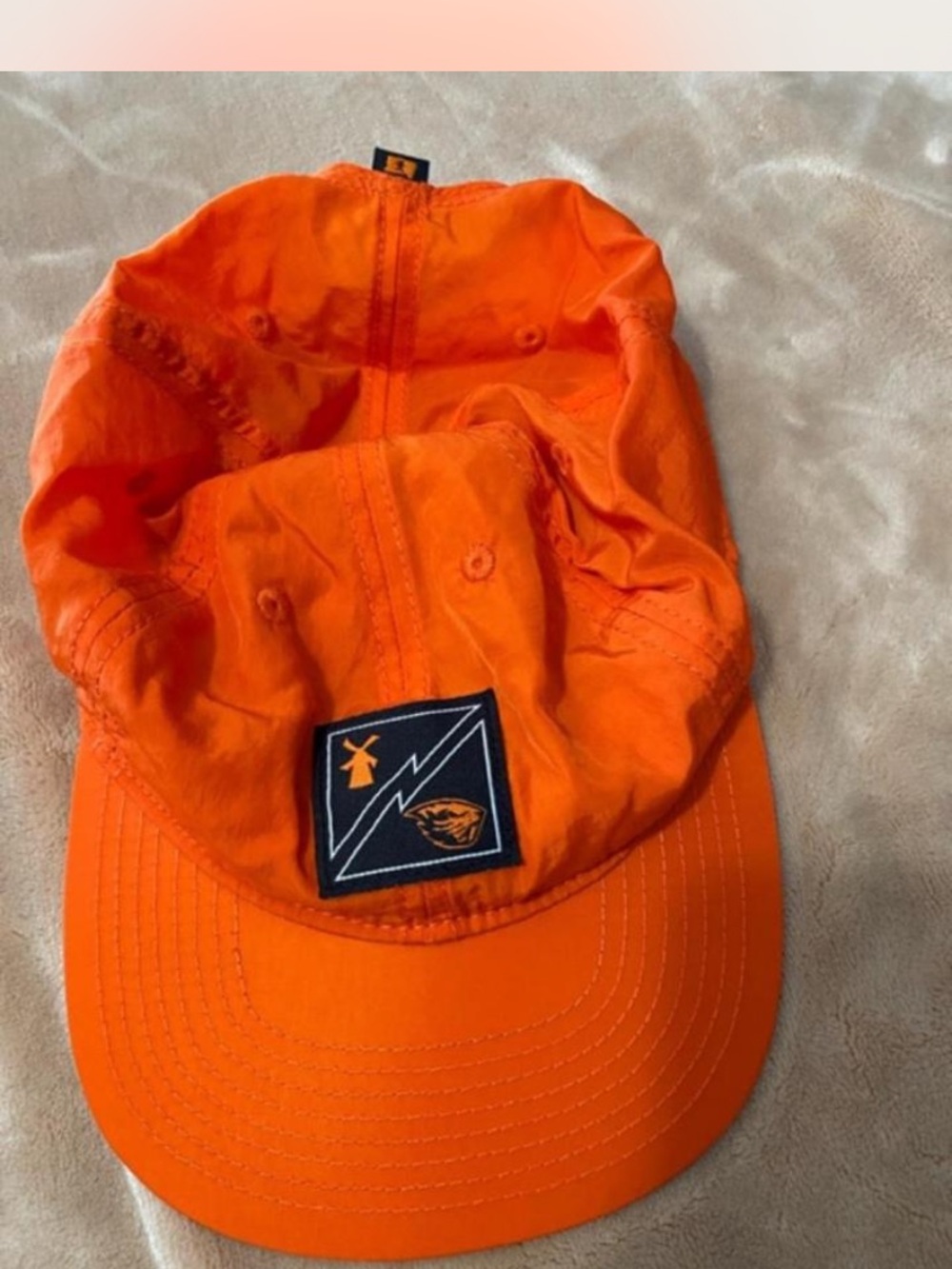 Dutch Bros Bright Orange Cap with Front Patch